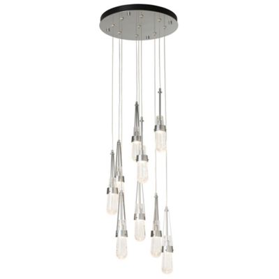 Link Blown Glass Round Multi-Light Pendant