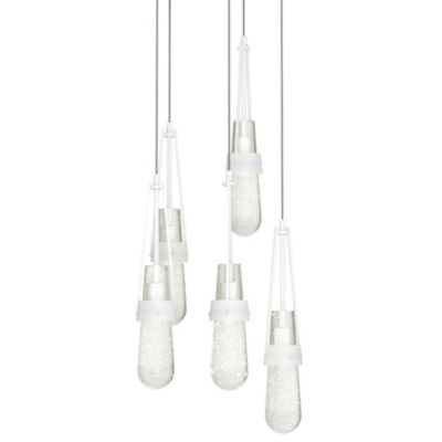 Link Blown Glass Round Multi-Light Pendant