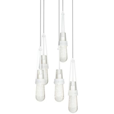 Link Blown Glass Round Multi-Light Pendant