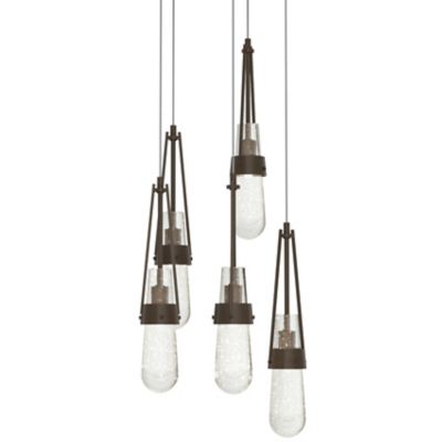 Link Blown Glass Round Multi-Light Pendant