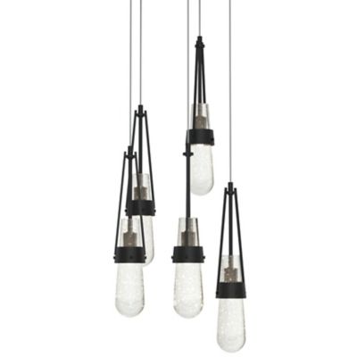 Link Blown Glass Round Multi-Light Pendant