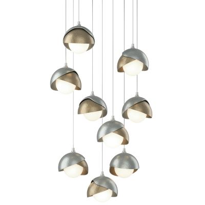 Brooklyn 9-Light Double Shade Round Multi-Light Pendant
