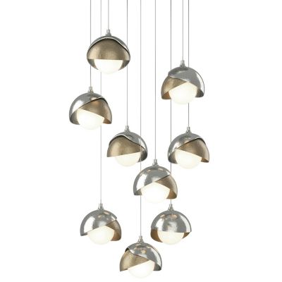 Brooklyn 9-Light Double Shade Round Multi-Light Pendant