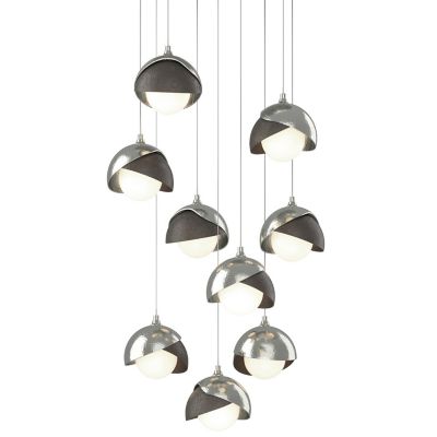 Brooklyn 9-Light Double Shade Round Multi-Light Pendant
