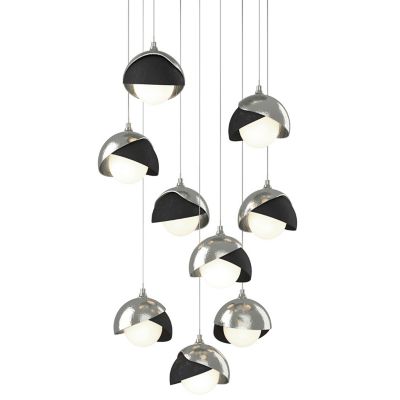 Brooklyn 9-Light Double Shade Round Multi-Light Pendant