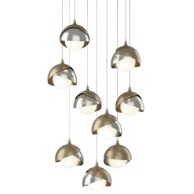 Brooklyn 9-Light Double Shade Round Multi-Light Pendant
