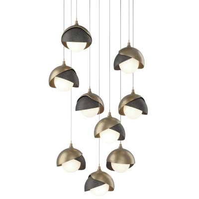 Brooklyn 9-Light Double Shade Round Multi-Light Pendant