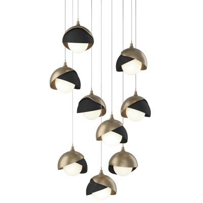 Brooklyn 9-Light Double Shade Round Multi-Light Pendant