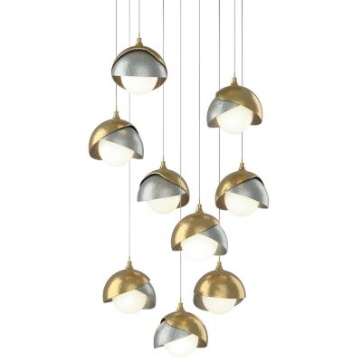 Brooklyn 9-Light Double Shade Round Multi-Light Pendant