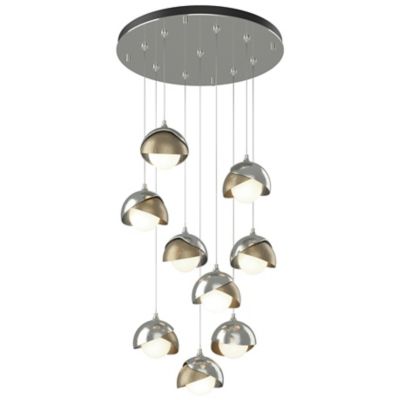Brooklyn 9-Light Double Shade Round Multi-Light Pendant