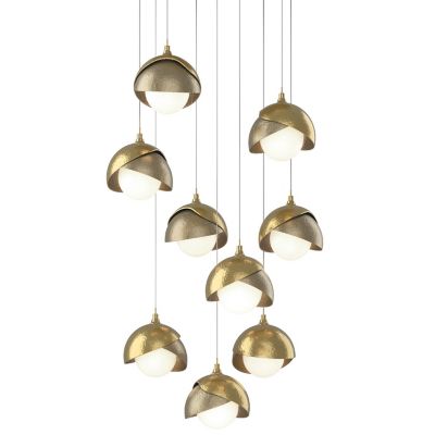 Brooklyn 9-Light Double Shade Round Multi-Light Pendant