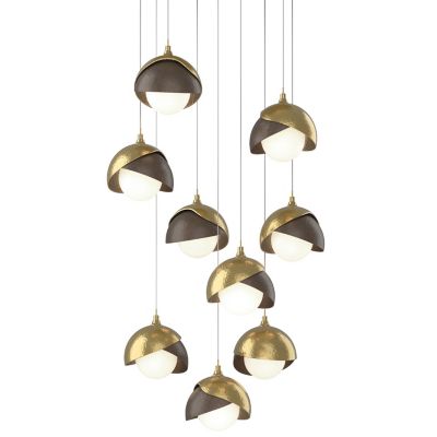 Brooklyn 9-Light Double Shade Round Multi-Light Pendant
