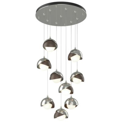 Brooklyn 9-Light Double Shade Round Multi-Light Pendant