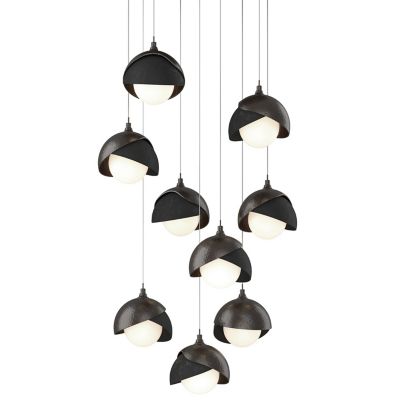 Brooklyn 9-Light Double Shade Round Multi-Light Pendant