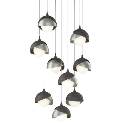Brooklyn 9-Light Double Shade Round Multi-Light Pendant