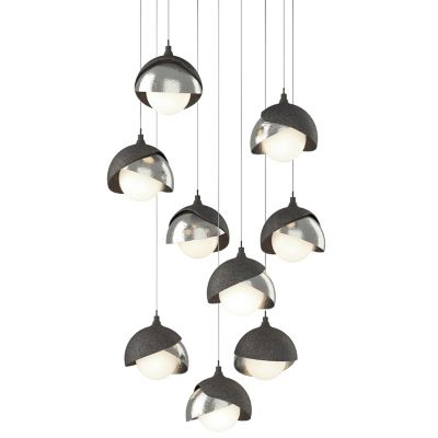 Brooklyn 9-Light Double Shade Round Multi-Light Pendant