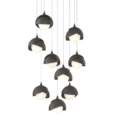 Brooklyn 9-Light Double Shade Round Multi-Light Pendant