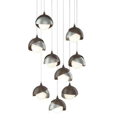 Brooklyn 9-Light Double Shade Round Multi-Light Pendant