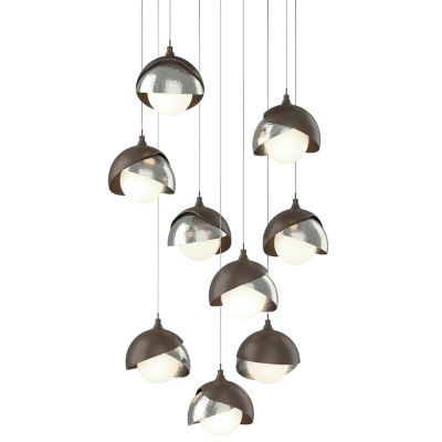 Brooklyn 9-Light Double Shade Round Multi-Light Pendant