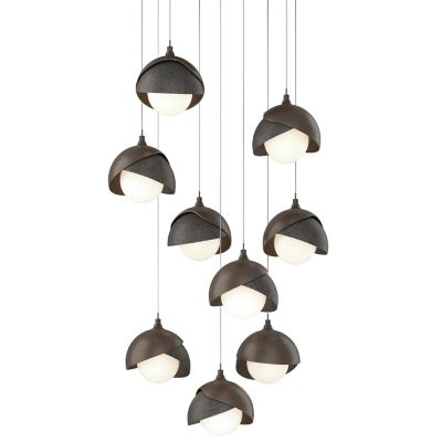 Brooklyn 9-Light Double Shade Round Multi-Light Pendant