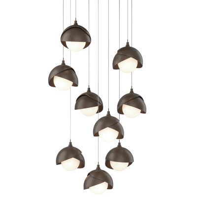 Brooklyn 9-Light Double Shade Round Multi-Light Pendant