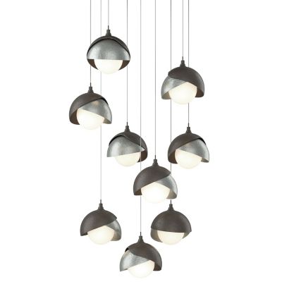 Brooklyn 9-Light Double Shade Round Multi-Light Pendant