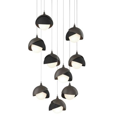 Brooklyn 9-Light Double Shade Round Multi-Light Pendant