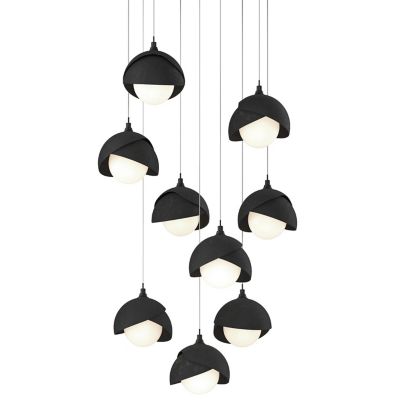 Brooklyn 9-Light Double Shade Round Multi-Light Pendant