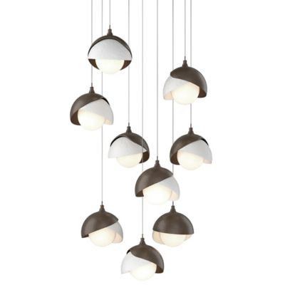Brooklyn 9-Light Double Shade Round Multi-Light Pendant