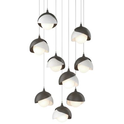 Brooklyn 9-Light Double Shade Round Multi-Light Pendant