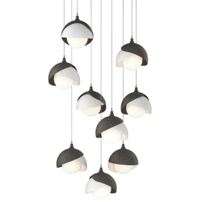 Brooklyn 9-Light Double Shade Round Multi-Light Pendant