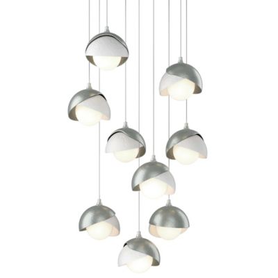 Brooklyn 9-Light Double Shade Round Multi-Light Pendant