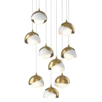 Brooklyn 9-Light Double Shade Round Multi-Light Pendant