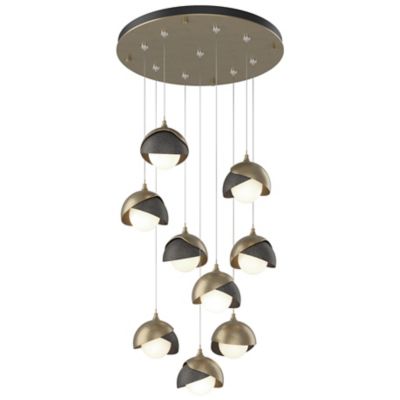 Brooklyn 9-Light Double Shade Round Multi-Light Pendant