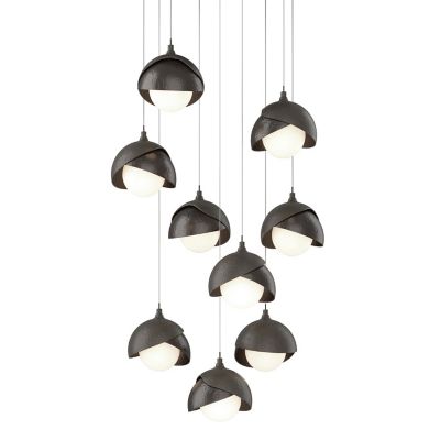 Brooklyn 9-Light Double Shade Round Multi-Light Pendant
