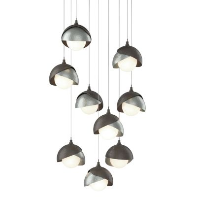 Brooklyn 9-Light Double Shade Round Multi-Light Pendant
