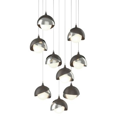 Brooklyn 9-Light Double Shade Round Multi-Light Pendant