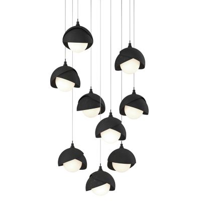 Brooklyn 9-Light Double Shade Round Multi-Light Pendant