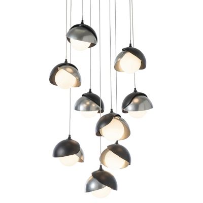 Brooklyn 9-Light Double Shade Round Multi-Light Pendant
