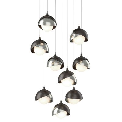 Brooklyn 9-Light Double Shade Round Multi-Light Pendant