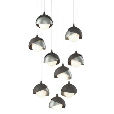 Brooklyn 9-Light Double Shade Round Multi-Light Pendant