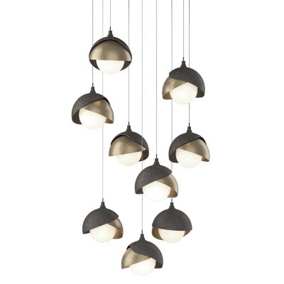 Brooklyn 9-Light Double Shade Round Multi-Light Pendant