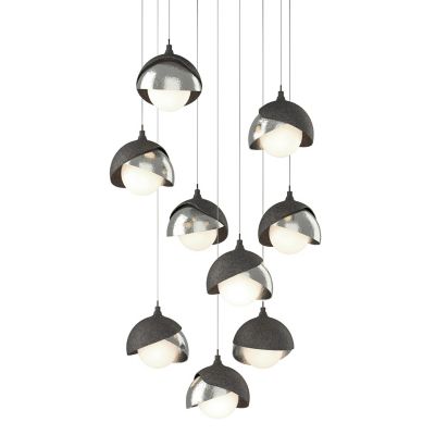 Brooklyn 9-Light Double Shade Round Multi-Light Pendant