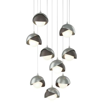 Brooklyn 9-Light Double Shade Round Multi-Light Pendant