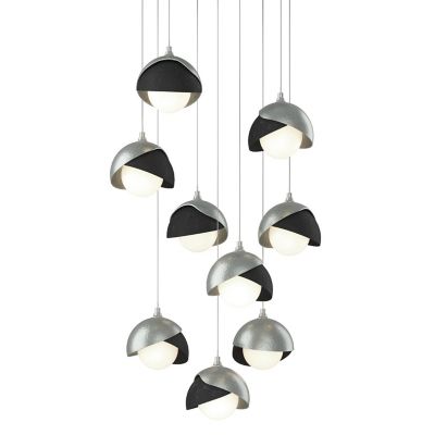 Brooklyn 9-Light Double Shade Round Multi-Light Pendant