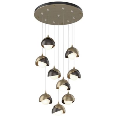 Brooklyn 9-Light Double Shade Round Multi-Light Pendant