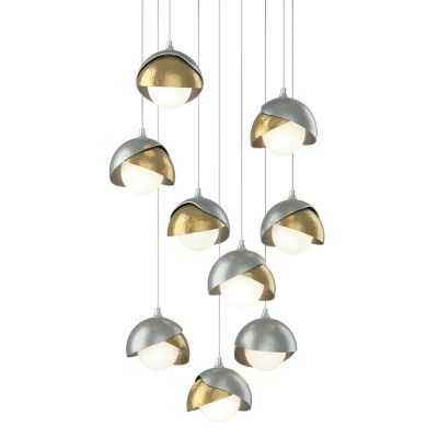 Brooklyn 9-Light Double Shade Round Multi-Light Pendant