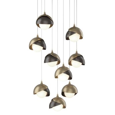 Brooklyn 9-Light Double Shade Round Multi-Light Pendant