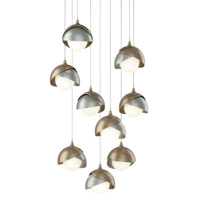 Brooklyn 9-Light Double Shade Round Multi-Light Pendant