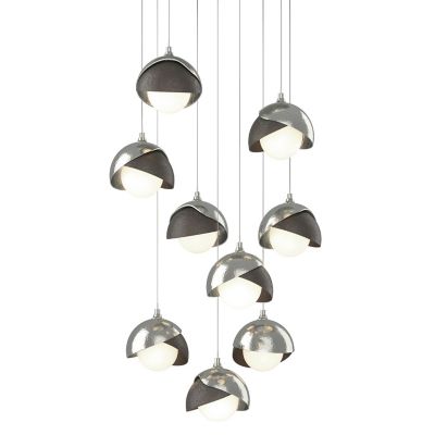Brooklyn 9-Light Double Shade Round Multi-Light Pendant